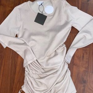 Scrunch side mini dress
